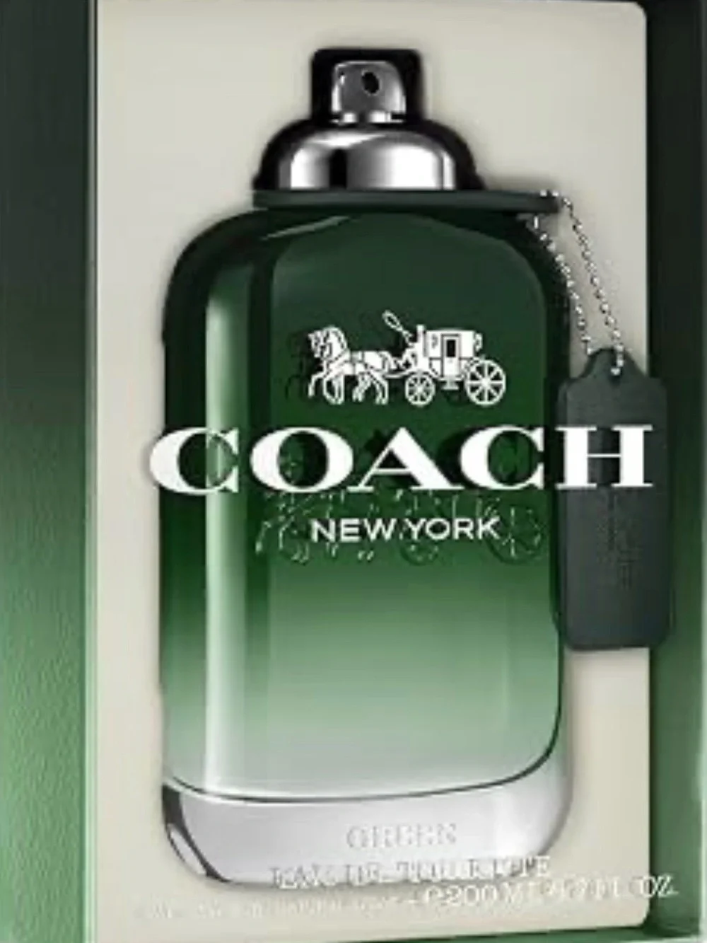 Coach Green Gradient Bottle Women's Fragrance - Dark Green to Light Green